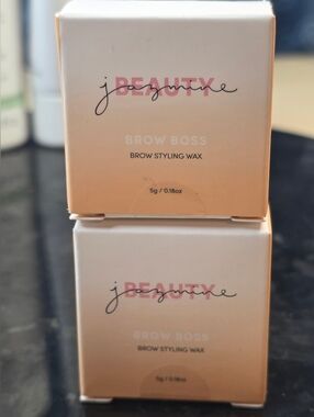 Pair Of Jazmine Beauty Brow Boss Brow Styling Wax 0.18 oz NIB Sealed